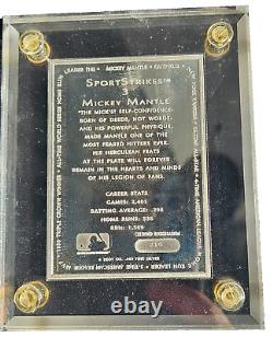 SportStrikes Mickey Mantle 6 Troy oz. 999 Fine Silver Bar /750