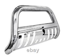 Stainless Bull Bar Brush Push Front Bumper Grille Guard For 05-15 Toyota Tacoma
