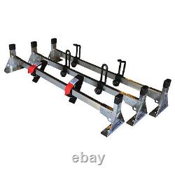 Stainless Steel 3 bar Ladder Rack System 900lbs Capacity Fits Ford Transit ALL