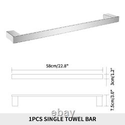 Stainless Steel Bathroom Accessories Wall Shelf Towel Rack Toilet Paper Holder