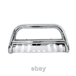 Stainless Steel Bull Bar for 05-15 Toyota Tacoma 3'' Push Bumper Grille Guard