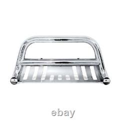 Stainless Steel Bull Bar for 05-15 Toyota Tacoma 3'' Push Bumper Grille Guard