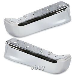 Steel Rear Bumper Face Bars Ends Cover For 2015-2020 Ford F150 FO1102380
