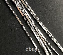 Sterling silver imitation bar chain by the ft unfinished jewelry making footage