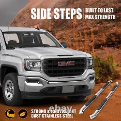 SuperDrive 3 Round Nerf Bar Side Step for 07-21 TOYOTA TUNDRA Double Cab Pickup