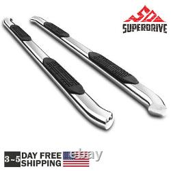 SuperDrive 4 Bent Chrome Side Step Bars for 2005-2022 Toyota Tacoma Access Cab