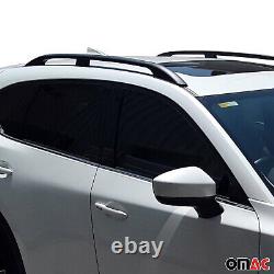 Top Roof Rack for Mazda CX5 2018-2023 Luggage Side Roof Rails Bars Black 2 Pcs