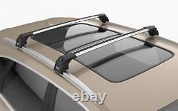 Turtle Silver Air V2 Roof Rack Cross Bar for Volkswagen Tiguan MKII 2017- 2024