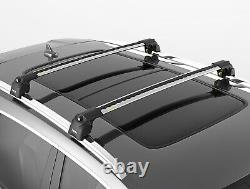 Turtle Silver Air V2 Roof Rail Racks Cross Bar for Ford Edge SUV 2015- 2023