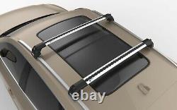 Turtle Silver Air V2 Roof Rail Racks Cross Bar for Hyundai Santa Cruz 2022-2023