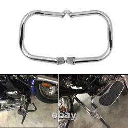 US Motorcycle Dirt Pit Bike Modified Engine Guard Highway Crash Bar Stand Silver