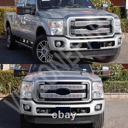 UX Ingot Silver Front Bumper Face Bar For 2011-2016 F-250 F-350 F-450 Super Duty