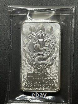 Unity & Liberty Symbol 5 oz. 999 Fine Silver Bar Sealed