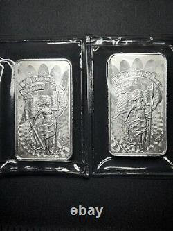 Unity & Liberty Symbol 5 oz. 999 Fine Silver Bar Sealed