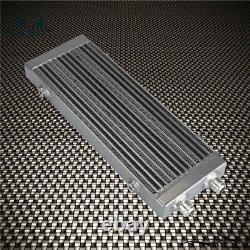 Universal Dual Pass Bar & Plate Oil Cooler Medium Silver Core14x5.5x1.58