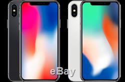 Unlocked Apple iPhone X 64GB 256GB Space Gray Silver A1901 (GSM)