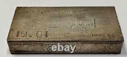 Vintage 19.61 Troy Oz New Hope Gold and Silver Extruded Bar 999 20 Oz Class