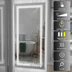 XXXL 47 LED Bathroom Mirror Wall Mounted Adjustable White/Warm/Natural Lights