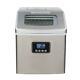 Zokop 40lbs Compact Stainless Steel Portable Countertop Ice Maker Mini Home Bar